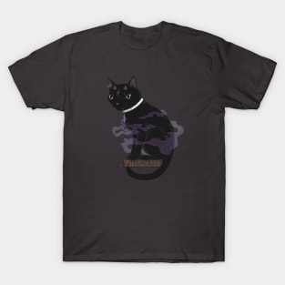 Three-Eyed Cat Practicing Witchcraft: Lesson I (Dark) T-Shirt
